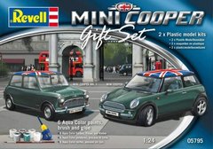 1/24 Mini Cooper (2 штуки) + клей + краски + кисточка (Revell 05795)