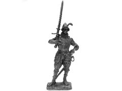 54мм Европейский солдат, XVI век, коллекционная оловянная миниатюра