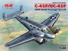 1/48 Beechcraft C-45F/UC-45F американский пассажирский самолет (ICM 48181), сборная модель