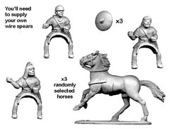 Древние (Ancients) - Spanish Light Cavalry (3) - Crusader Miniatures NS-CM-ANS011