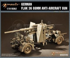 Flak 36 германская 88-мм зенитное орудие 1:18