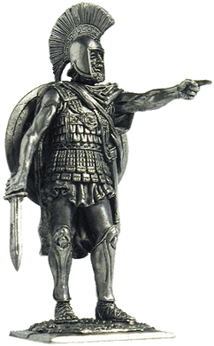 54 мм Грецький гопліт, 5 ст. до н. е. (EK Castings А-190), колекційна олов'яна мініатюра