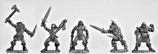 Mirliton Miniatures - Миниатюра 25-28 mm Fantasy - Barbarian Berserkers - MRLT-BA007