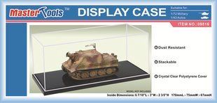 Підставка-бокс 170х75х67 мм із прозорим ковпаком, пластикова (Master Tools 09816 Display Case)