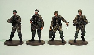 50 мм (1:35) German Parachutists, 1st Division "Green Devils" (4 фигуры)