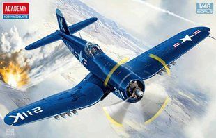 1/48 Истребитель USN F4U-4 Corsair "Battle of Jangjin Reservoir" (Academy 12353), сборная модель