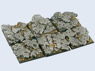 MicroArt Studio Bases - Ruins Bases, 40x40mm (2) - MNART-BB01S03A