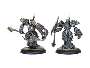 Bane Knights, Cryx, мініатюри Warmachine (Privateer Press Miniatures PIP34041), збірні металеві нефарбовані