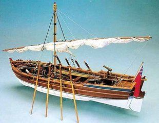 1/16 Вооруженная шлюпка Lancia Armata 1803 (Mantua Model Panart 748) сборная деревянная модель
