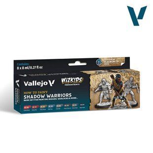 Набір фарб "Wizkids: Shadow Warriors", 8 фарб по 8 мл, акрилові (Vallejo 80253 Paint Set)