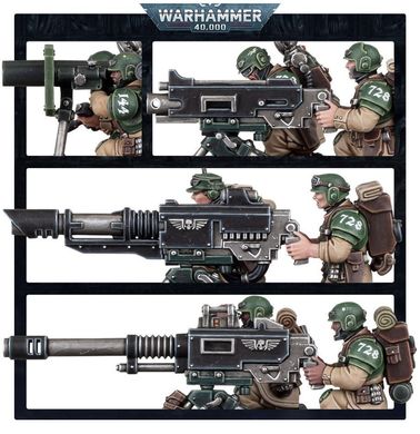 Astra Militarum Heavy Weapons Squad, мініатюри Warhammer 40000, збірні пластикові (Games Workshop 47-19)