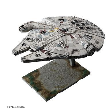 1/144 Star Wars Millennium Falcon "The Last Jedi", зореліт із Зоряних Війн (Revell / Bandai 01211), збірна модель, кольоровий пластик