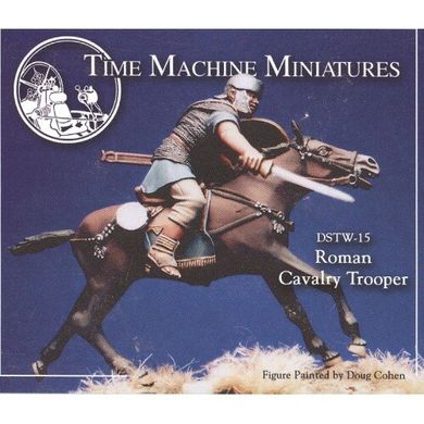 54mm Roman Cavalry Trooper, коллекционная миниатюра, сборная неокрашенная, смола и металл (Time Machine Miniatures)