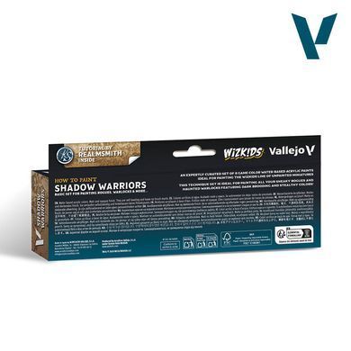 Набір фарб "Wizkids: Shadow Warriors", 8 фарб по 8 мл, акрилові (Vallejo 80253 Paint Set)