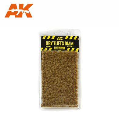 Кущики сухої трави, висота 6 мм, аркуш 140х90 мм (AK Interactive AK8117 Dry tufts)