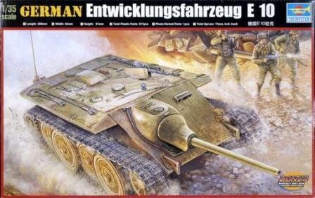 1/35 E-10 германский экспериментальный танк (Trumpeter 00385), сборная модель