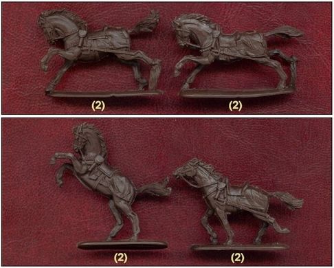 1/72 Польские крылатые гусары, XVII век, 12 фигур + 12 лошадей (Orion 72007)