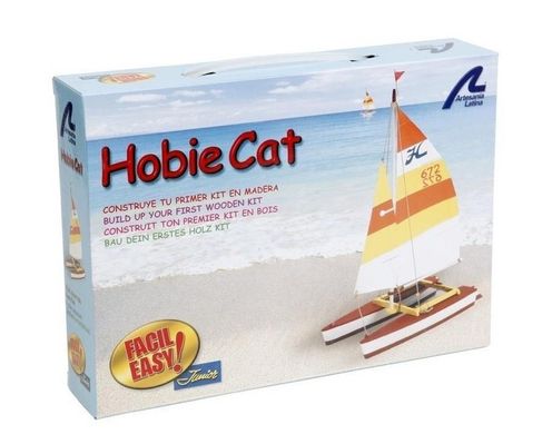 Hobie Cat, серия Easy Junior с красками и инструментами (Artesania Latina 30502), сборная деревянная модель