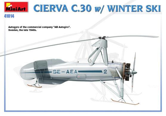 1/35 Автожир Cierva C.30 на лижному шасі (Miniart 41014), збірна модель