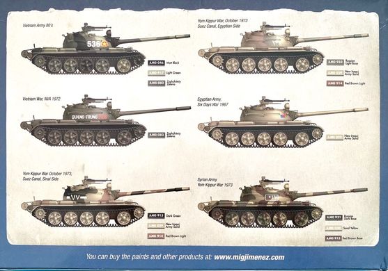 1/72 Танк Т-54Б середини виробництва (Ammo by Mig A.MIG-8502 T-54B), збірна модель