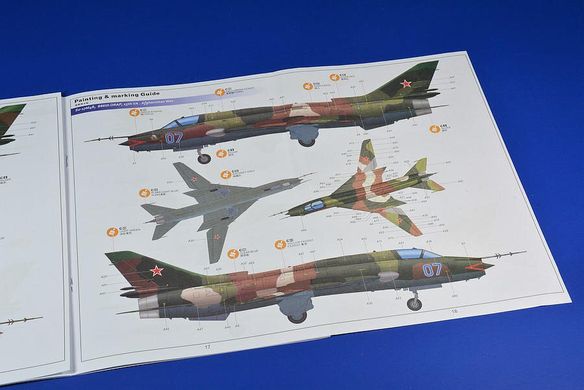 1/48 Су-17М3/М4 советский истребитель/бомбардировщик (Zimi Model/Kitty Hawk 80144), сборная модель