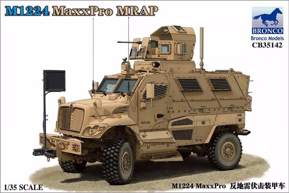 1/35 Бронеавтомобиль M1224 MaxxPro MRAP, модель с интерьером (Bronco Models CB35142), сборная модель