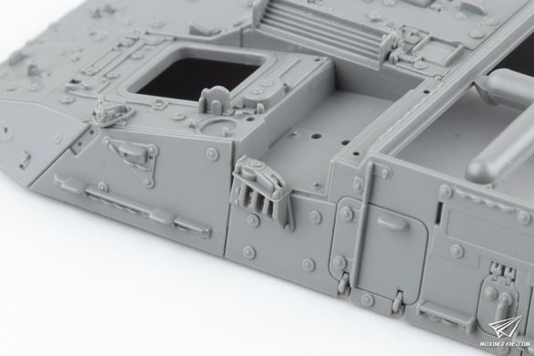 1/72 Бронетранспортер M1127 RV Stryker с кормовым пулеметом M240B и HF-антенной + 3D-печатные колеса и система LRAS3 (3R Model TK-7015), сборная модель