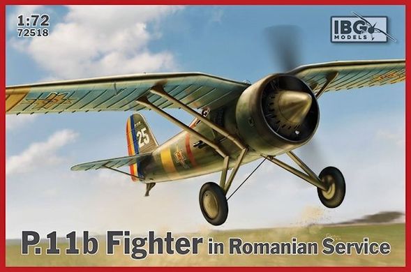 1/72 Винищувач PZL P.11b румунських ВПС (IBG Models 72518), збірна модель