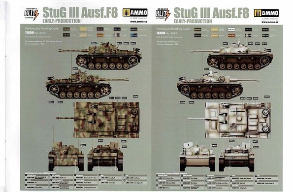 1/35 САУ&nbsp;Stug III Ausf.F8 раннього виробництва, серія Blitz, в комплекті металевий ствол (Takom 8013), збірна модель