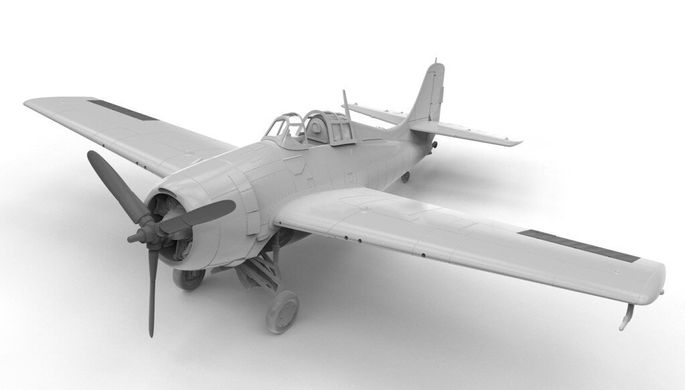 1/72 Самолет Grumman F4F-4 Wildcat, Starter Set с красками, клеем и кистями (Airfix 55124) сборная модель