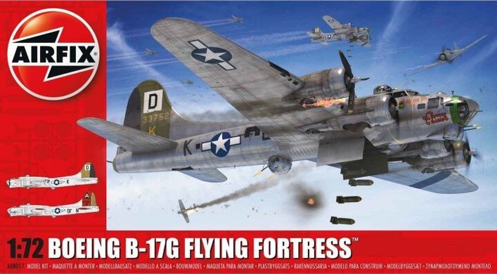 1/72 Boeing B-17G Flying Fortress американский бомбардировщик (Airfix 08017) сборная модель