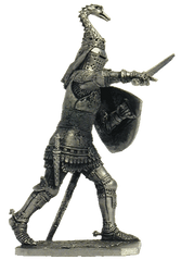 54 мм Томас де Бошам, граф Уорвик. Англия, 1345-1401, оловянная миниатюра (EK Castings M105)