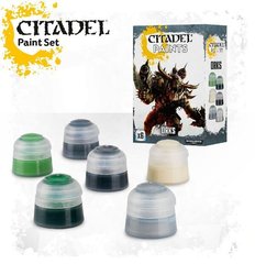 Orks Paint Set, Citadel Paints (Games Workshop 99170103001) Орки: Набор красок