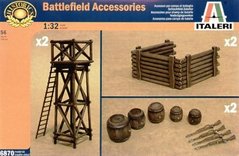 Italeri 6870 Battlefield Accessories 1/32 Аксессуары для поля боя 54 мм