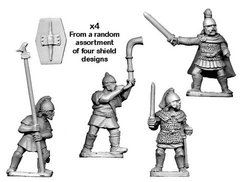Древние (Ancients) - Celtiberian Warriors Command (4) - Crusader Miniatures NS-CM-ANS042