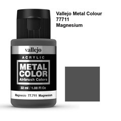 Vallejo 77711 Metal Color Magnesium 32ml Магний металлик акриловый, 32 мл