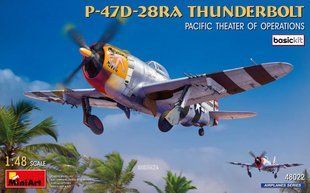 1/48 Истребитель P-47D-28RA Thunderbolt, тихоокеанский ТВД, серия Basic Kit (MiniArt 48022), сборная модель