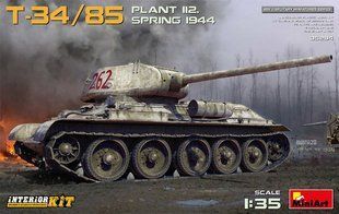 1/35 Танк Т-34/85 виробництва заводу №112, весна 1944 року, модель з інтер'єром (Miniart 35294), збірна модель