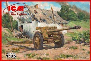 1/35 7,62 мм Pak 36r германская противотанковая пушка (ICM 35701), сборная модель