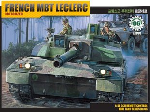 1/48 Leclerc французский танк + комплект радиоуправления RC (Academy 13001) сборная действующая модель