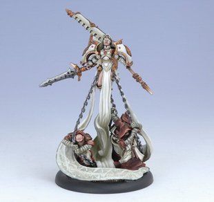 Harbinger of Menoth, мініатюри Protectorate of Menoth Warcaster, Warmachine Box Pack (Privateer Press Miniatures PIP-32031), збірні металеві нефарбовані