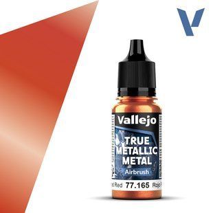 Forged Red - Airbrush, серія металіків True Metallic Metal для аерографа, 18 мл (Vallejo 77165)