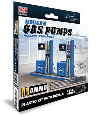 1/35 Автозаправочные колонки (Ammo by Mig Jimenez 8501) Modern Gas Pumps