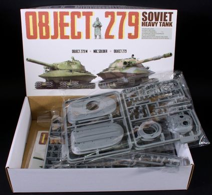 1/72 Об'єкт 279 + Об'єкт 279М + фігурка (Takom 5005) ДВІ збірні моделі в коробці