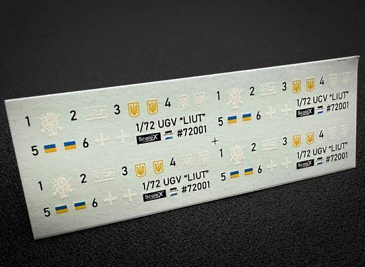 1/72 Українські НРК "Лють" з кулеметами ПКТ і FN MAG, 4х збірні моделі, 3D-друк (ScaleX VG72003)