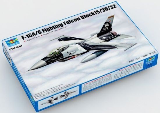 1/144 F-16A/C Fighting Falcon Block 15/30/32 американский истребитель (Trumpeter 03911) сборная модель