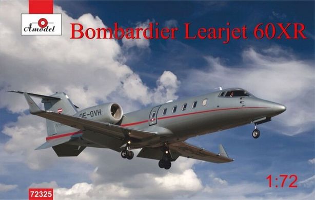 1/72 Bombardier Learjet 60XR Vista административный самолет (Amodel 72325) сборная модель