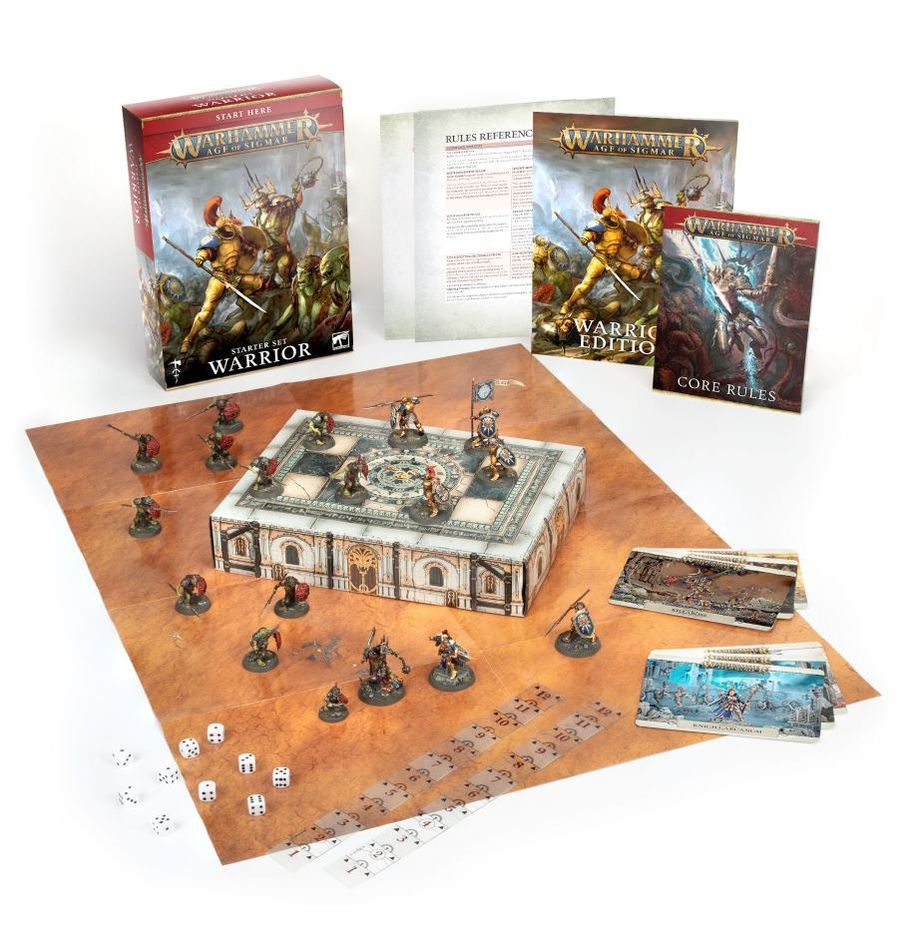 Warrior Starter Set, стартовый набор Warhammer Age of Sigmar, настольная  игра (Games Workshop 80-15)