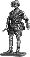 54 мм Офицер берсальеров батальона "Б. Муссолини" 1943-45, оловянная миниатюра (EK Castings Misc109)