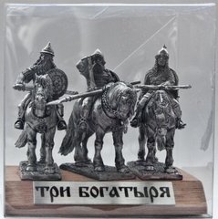 Набір мініатюр сувенірний "Три Богатиря", метал, 35 мм, ЯЛ (Україна)